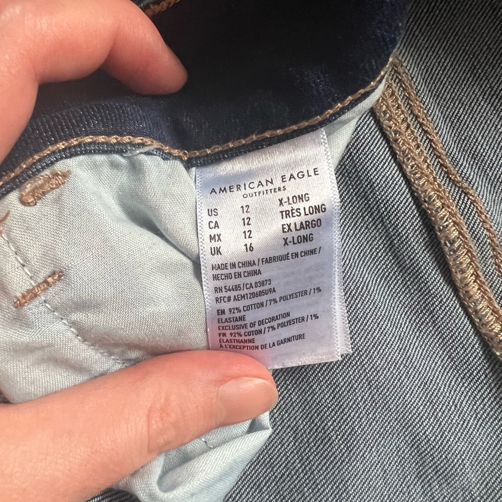 AE 12-XLong High Rise Jeggings - Picture 3 of 4